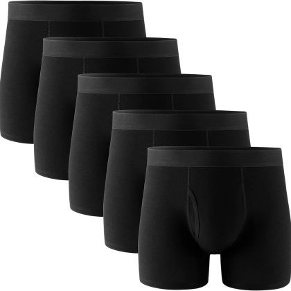 Cotton Boxer Briefs with Fly