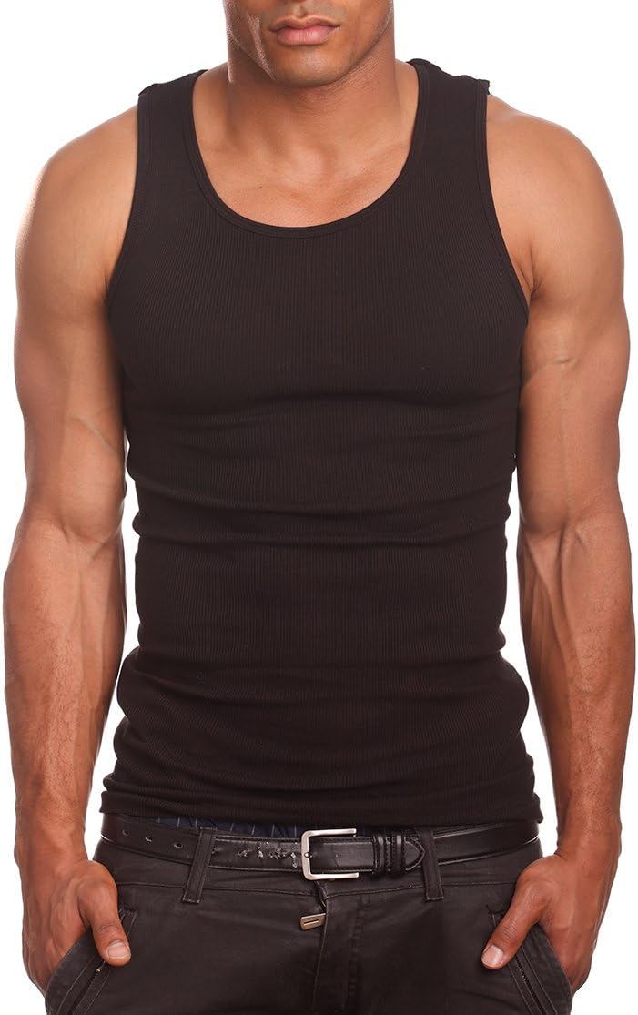 Mens A-Shirts 3 Pack Undershirt