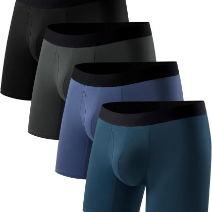 Cotton Boxer Briefs 4-Pack