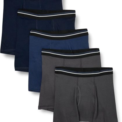Cotton Boxer Briefs, Pack of 5