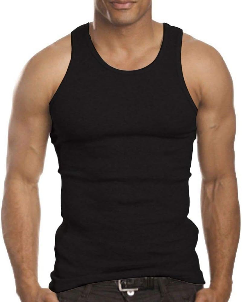 Men's 3 Pack A-Shirt Tank Top - Image 2